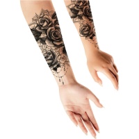 Tatuagem temporária de rosa