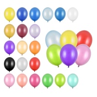 Balões de látex metálicos de 23 cm - PartyDeco - 100 pcs.