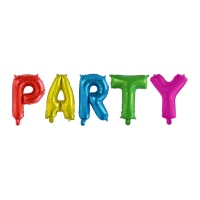 Balão Party letras multicor 41 cm