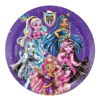 Pratos Monster High 23 cm - 8 unid.