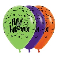 Balões de látex Happy Halloween 30 cm - Sempertex - 12 unid.