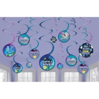 Pendentes decorativos Battle Royal - 12 unid.