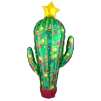 Balão de Cacto de Natal 1,01 x 0,53 m - Anagrama