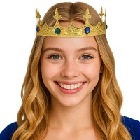 Coroa metálica de rei medieval