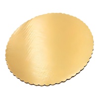 Base de bolo redonda dourada 8 cm - 100 unidades