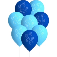 Balões de látex Animais marinhos - 8 unid.
