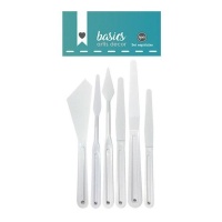 Espátulas de plástico branco - Artis decor - 6 pcs.