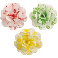 Oblea artística de rosa de 7 cm - 6 unidades