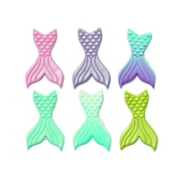 Figuras de açúcar de cauda de sereia - Decora - 6 unidades