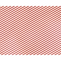 Papel de embrulho com riscas vermelhas e douradas 0,70 x 2 cm