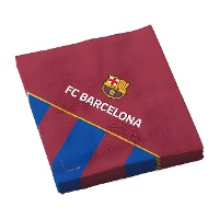 Guardanapos do FC Barcelona blaugrana - 12 unidades