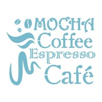 Modelo Stencil café de 20 x 28,5 cm - Artis decor - 1 unidade