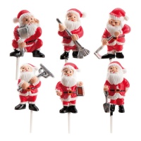 Palitos de Pai Natal de 4 cm - Dekora - 144 unidades