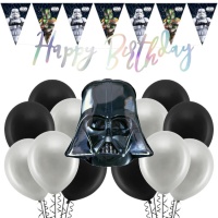 Pack Decoração Festa Star Wars - 22 Peças