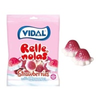 Morangos com creme recheados com geleia - Vidal - 85 g