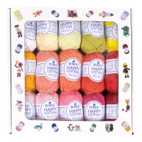 Conjunto de 30 novelos de Happy Cotton 20 gr - DMC