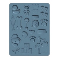 Silicone para animal de estimação e molde para bebé 12,5 x 9,5 cm - Sculpey