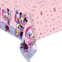 Toalha de mesa Minnie e Daisy rosa 1,20 x 1,80 m