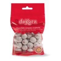Bolas crispi de chocolate branco mate - Dekora - 100 g