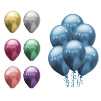 Balões de látex platinum de 28 cm biodegradáveis - Globos Payaso - 50 unidades