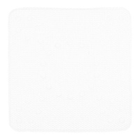 Tapete de duche antiderrapante de 53 x 52,5 cm em borracha branca