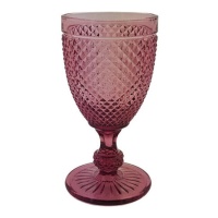 Copo gravado cor-de-rosa de 330 ml - 1 peça