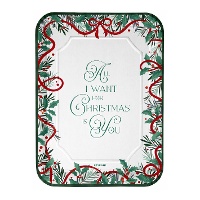 Bandeja de 34 X 25 cm de Tudo o que quero para o Natal é você - 2 unidades