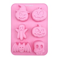 Molde de Silicone de Halloween 22 x 16 cm - Happy Sprinkles - 6 cavidades