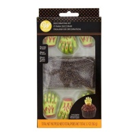 Kit de decoração de zombies 162 g - Wilton - 14 peças