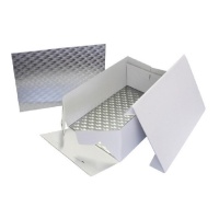 Caixa para bolo retangular com base 43 x 33 x 15 cm
