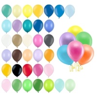 Balões de látex pastel de 23 cm - PartyDeco - 100 unidades