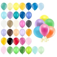 Balões de látex em tons pastel de 23 cm - PartyDeco - 100 unid.