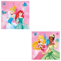 Guardanapos Princesas Disney 16,5 x 16,5 cm - 20 unidades