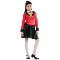 Fato de domador vermelho para rapariga