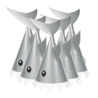 Chapéus de Tubarão Cinzento - 8 unidades