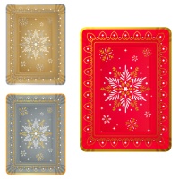 Tabuleiro estrela de Natal 25 x 34 cm - 1 peça