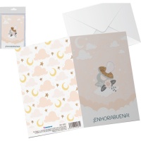 Cartão de felicitações Boneco de felicitações