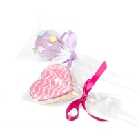 Saco de plástico transparente para doces 10 x 20 cm - Decora - 50 unidades