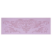 Molde de silicone Barroco retangular 35 x 11,7 cm - Artis decor