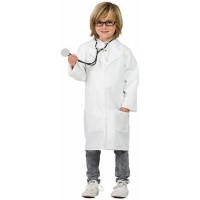 Traje de médico de casaco branco para crianças