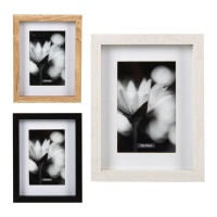 Moldura Margarita a preto e branco para fotografias de 10 x 15 cm - DCasa