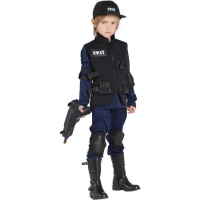 Fato de polícia de assalto da Swat para crianças
