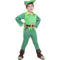 Fantasia de jovem aventureiro verde para menino