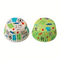 Cápsulas para cupcakes de Futebol - Decora - 36 unidades