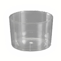Copos de 230 ml de plástico transparente pequeno - 12 unidades