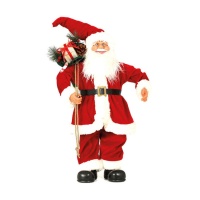 Figura do Pai Natal com saco de presentes 60 cm