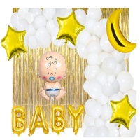 Kit de balões Baby Shower - Monkey Business - 60 unidades