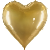 Balão de coração XXL dourado de 1,36 x 1,29 m