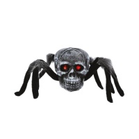 Aranha peluda com caveira 23 x 17 x 11,5 cm