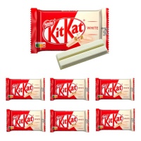 KitKat de chocolate branco com biscoito - Nestlé - 6 unidades